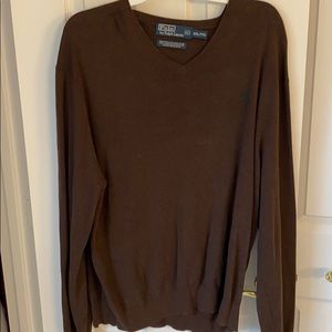 Brown polo sweater